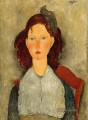 junges Mädchen 1918 Amedeo Modigliani sitzt